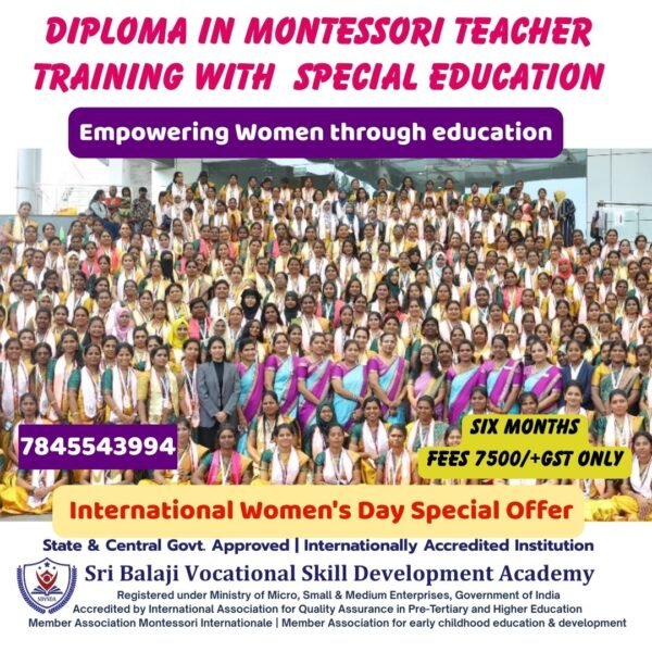 Diploma in Montessori Teacher Training with Special Education