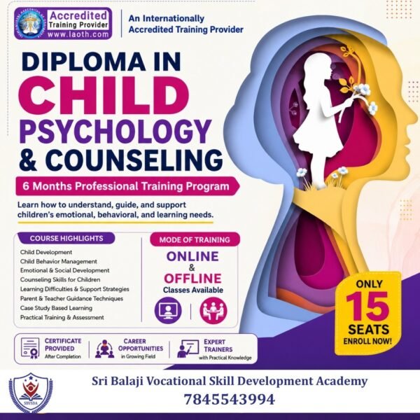 Diploma in Child Psychology & Child Counseling